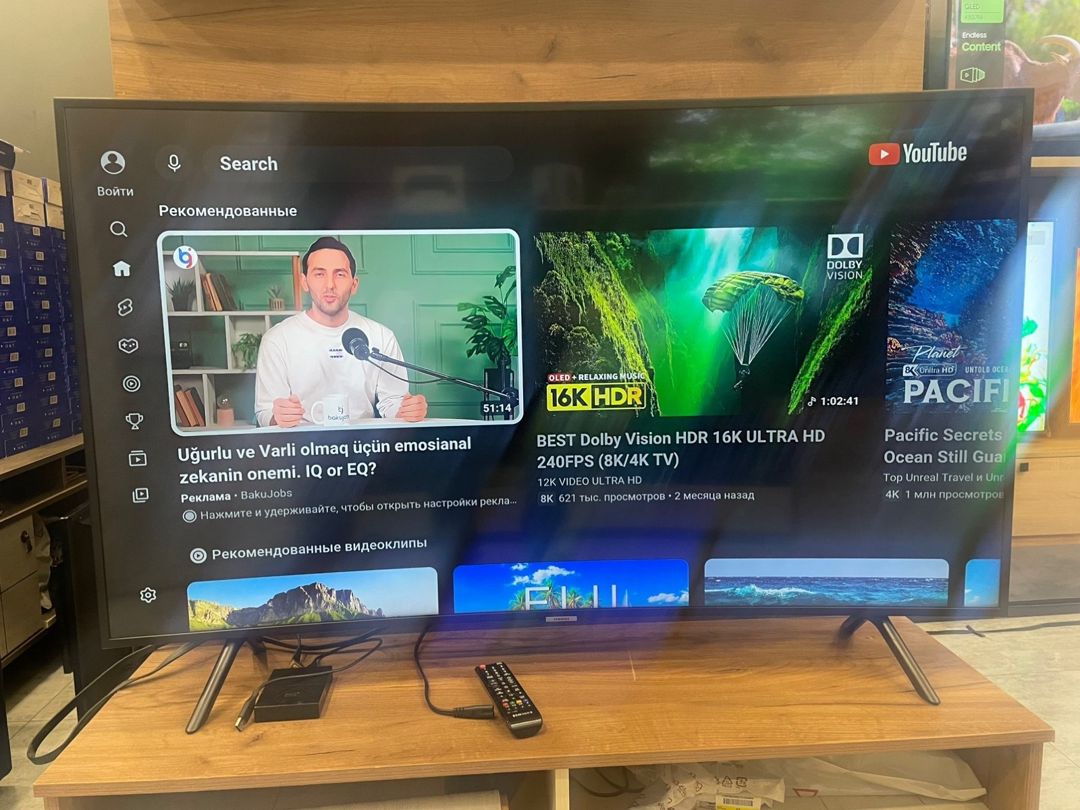 Televizor Samsung 140 ekran 4k — TV və Video, Bakı