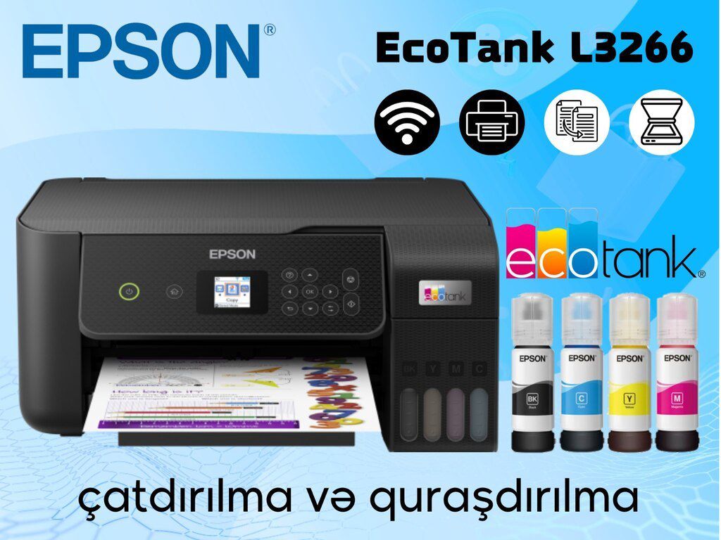 Printer "Epson L3260" — Ofis texnikası və istehlak malları, Bakı (2)