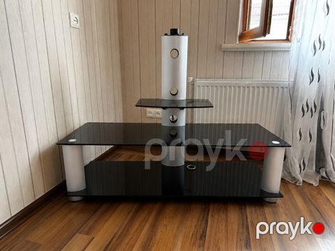 Qara şüşə TV altlığı və media konsolu - Material: qalın temperli qara — Lənkəran