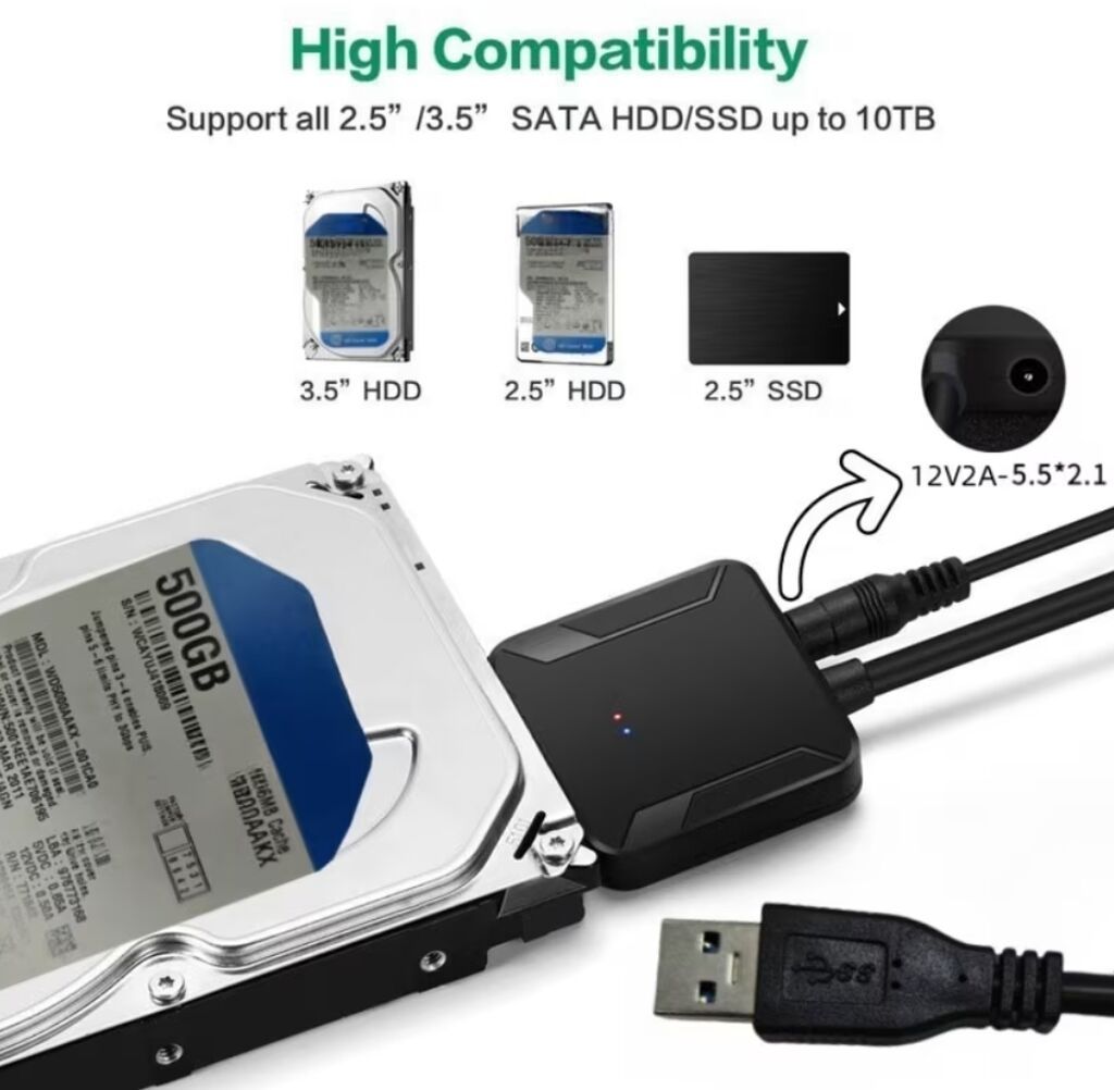 Usb–sata adapter kabeli Məhsul Gəncə şəhərindədir Xüsusiyyətlər — Digər, Gəncə (2)