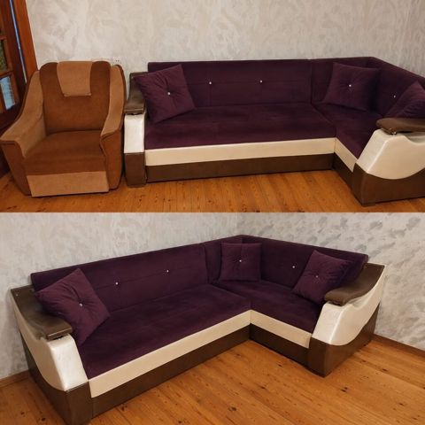 Divan kreslo dəsti satılır 120₼. Ünvan Xırdalan. Fatimə99 E — Bakı