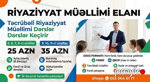 Repetitor, Riyaziyyat, Abituriyent hazırlığı — Bakı