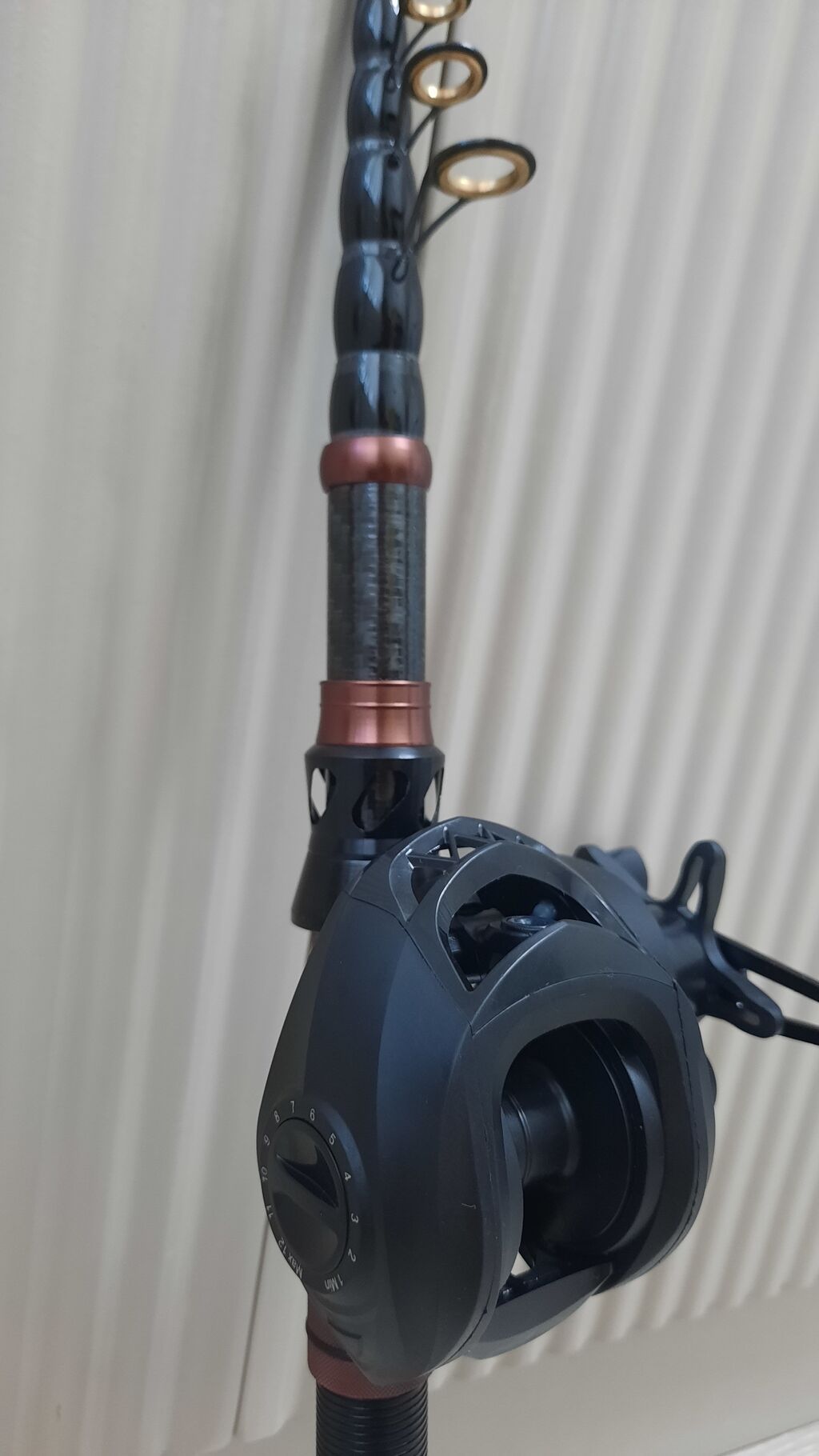 Baitcasting tipli teleskop balıqçı dəsti - Qarmaq: Karbon lifli — Camping, ovçuluq və balıqçılıq, Xırdalan (3)