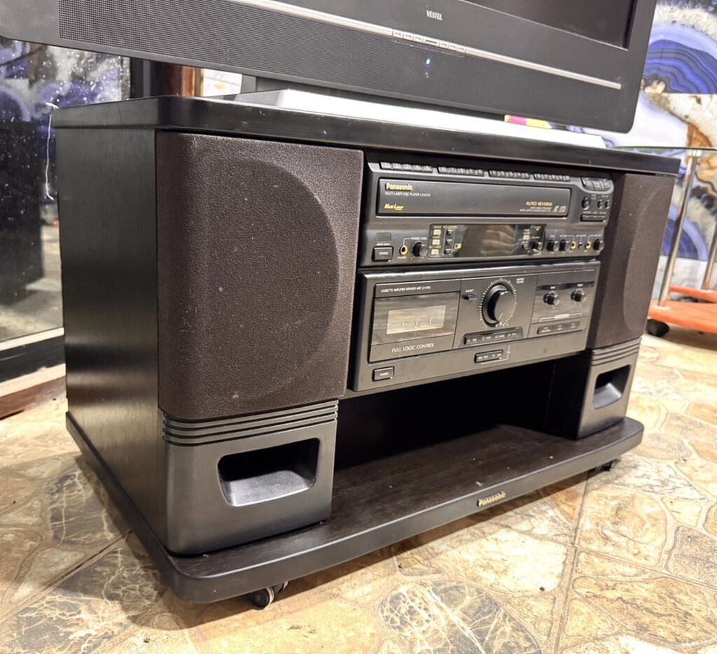 Panasonic Multi Laser Disc Player + kaset gücləndirici/spiker sistemi — Akustik sistemlər, Bakı (2)
