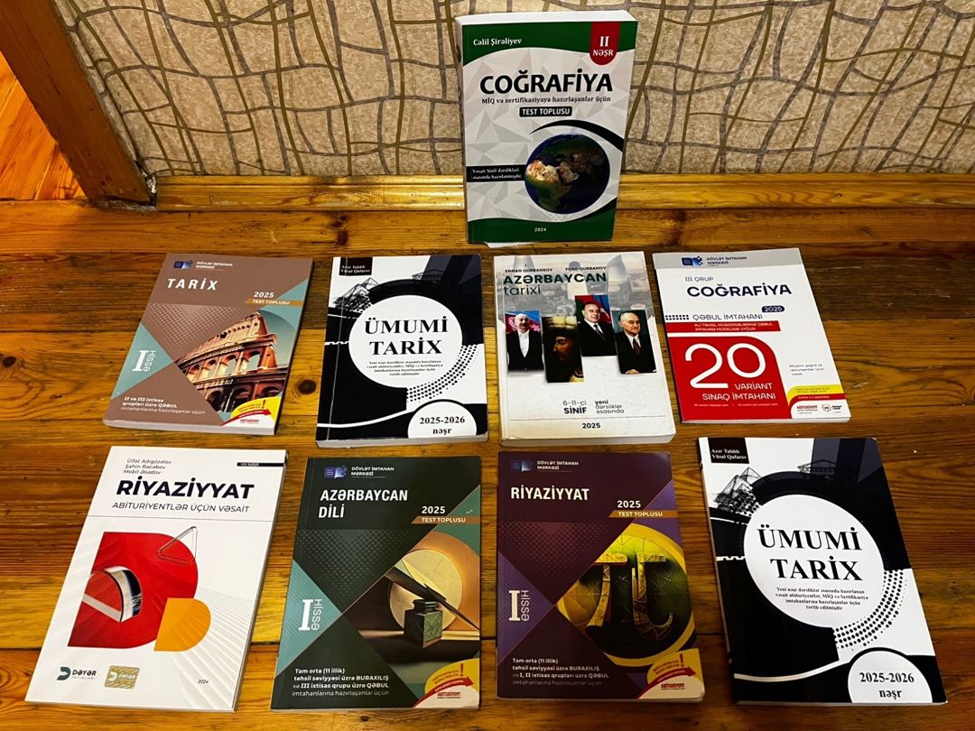Test topluları (Tarix, Coğrafiya, Riyaziyyat) — Məktəb və təhsil malları, Bakı (2)