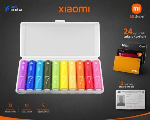 Xiaomi Rainbow Batteries (10 ədəd) — Bakı