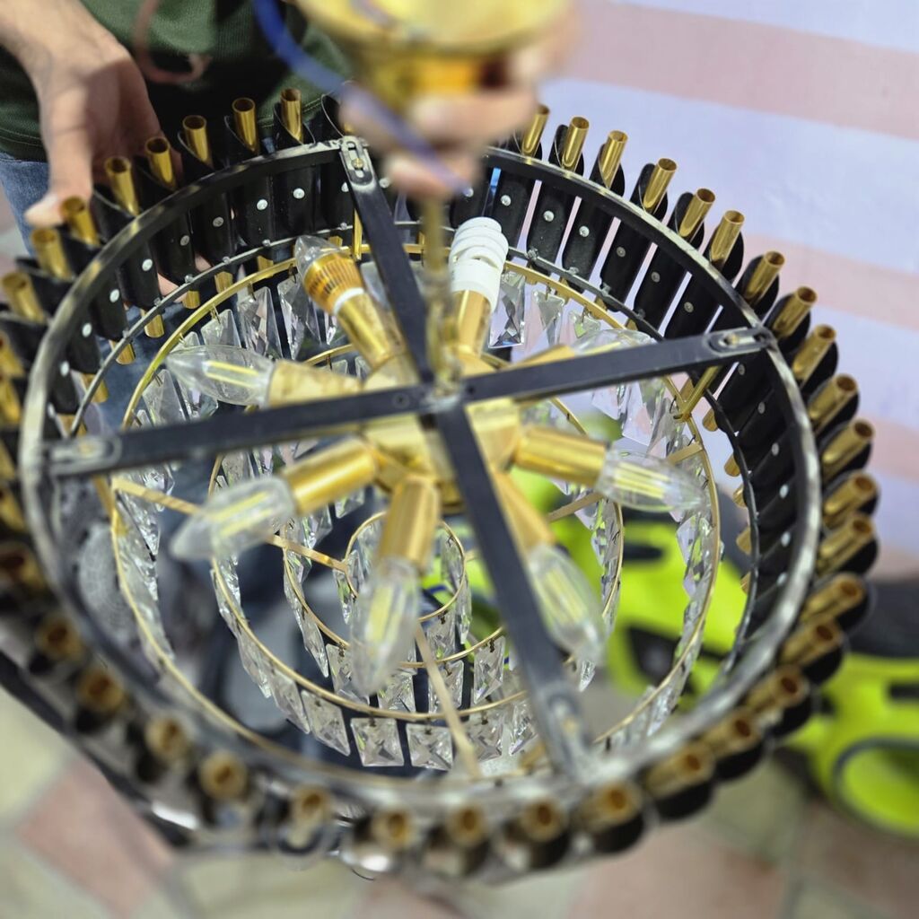 Çılçıraq, 8 lampa, Metal — Tavan is?qlar? v? cilc?raqlar, Xırdalan (3)