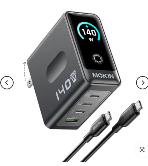 Anker Laptop Charger (140W, 4-Port) — Bakı