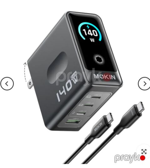 Anker Laptop Charger (140W, 4-Port) — Bakı