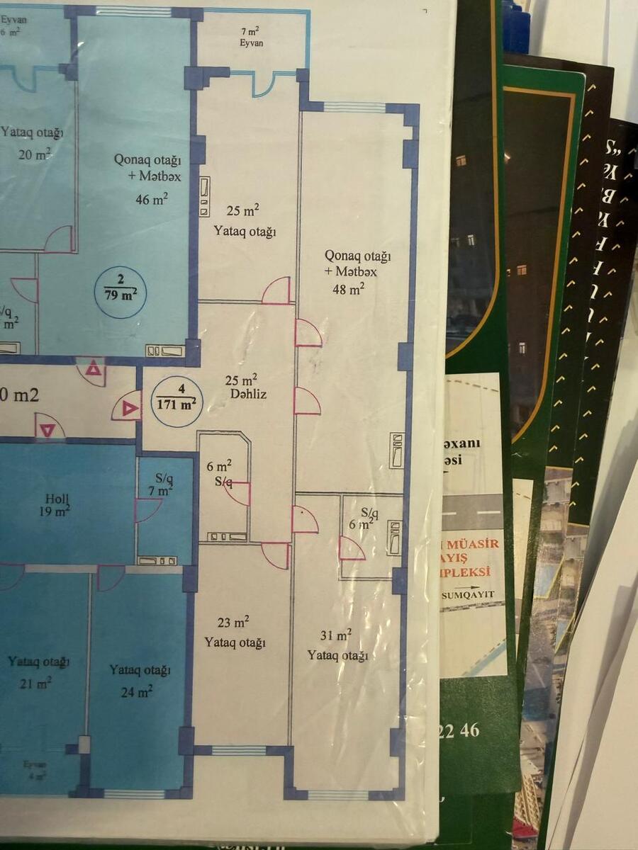 Satılır 4 otaqlı yeni tikili 171 m² — Mənzil, Bakı (9)