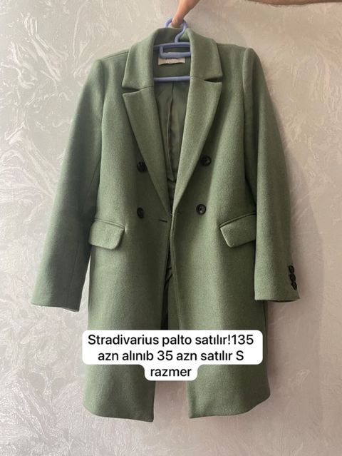 Palto, Stradivarius, S, rəng - Yaşıl