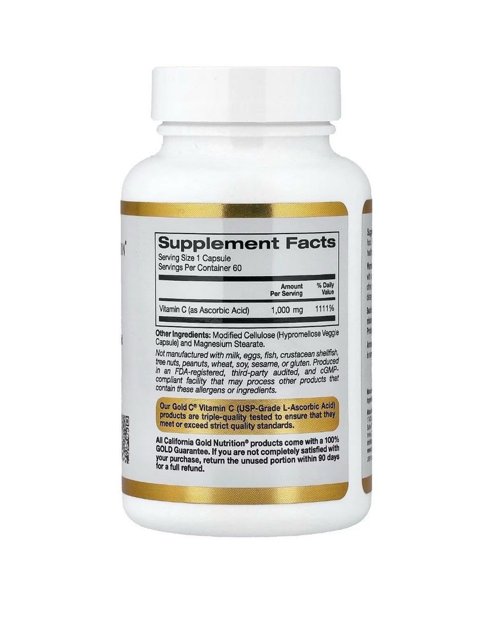 California Gold Nutrition Gold C Vitamin C 1000 — İdman, hobi, istirahət, Bakı (2)