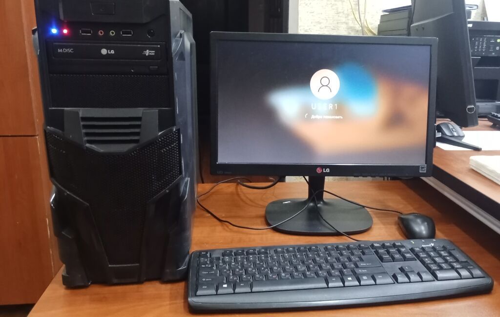 Masaüstü kompüter ideal vəziyyətdədir, ofis şəraitində istifadə — Masaüstü kompüterlər, Bakı (2)