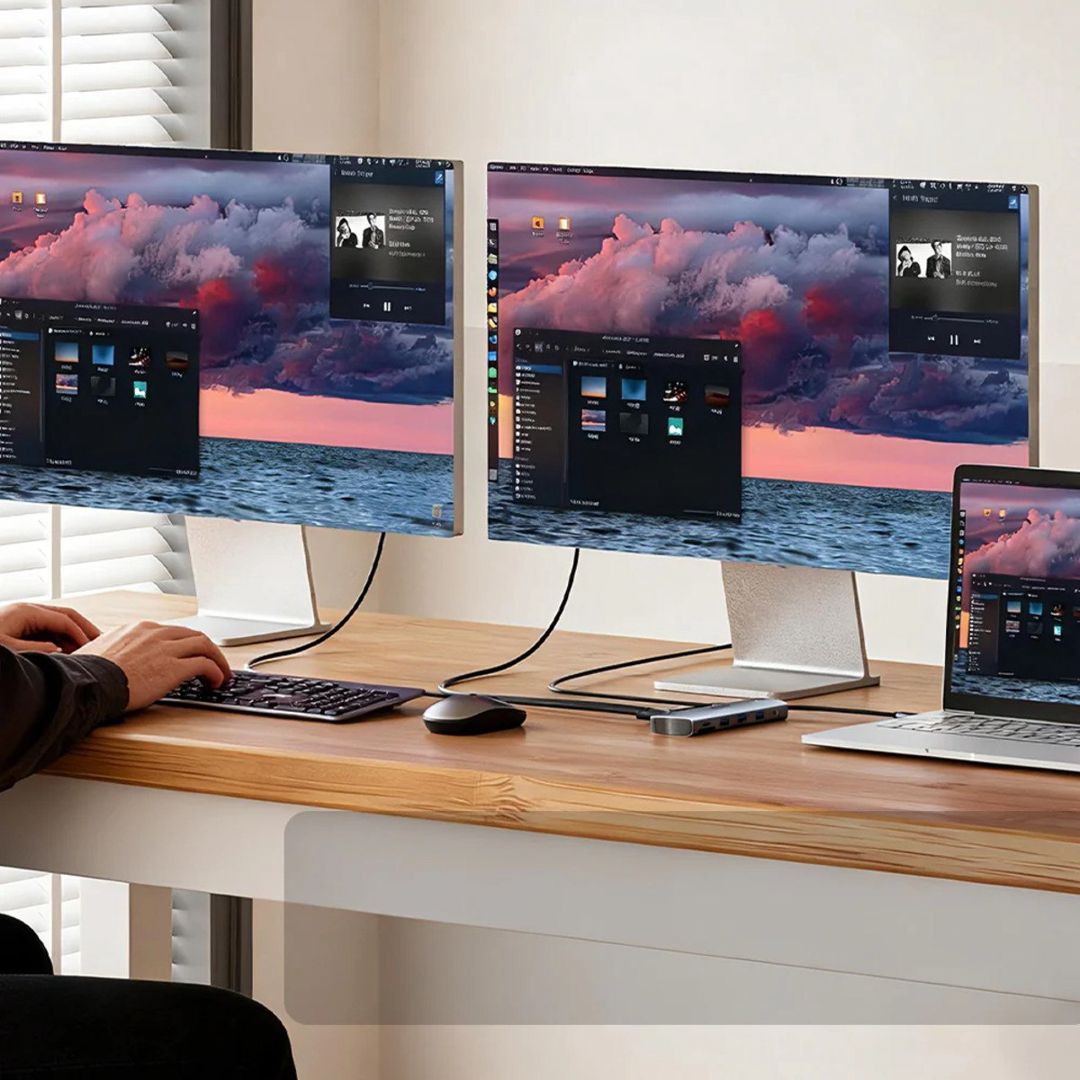 Unitek - uHUB U11+ — ikili ekran dəstəyi olan 11-si 1-də Usb-c hub — Periferik cihazlar, Bakı (9)