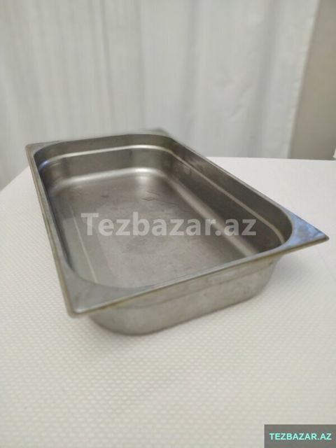 Paslanmayan polad qastro qab Gn 1/1 dərinliyi 10 sm — Bakı