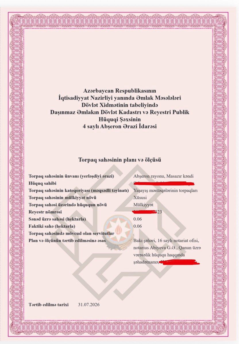 Satılır torpaq 6 sot — Torpaq, Bakı (5)
