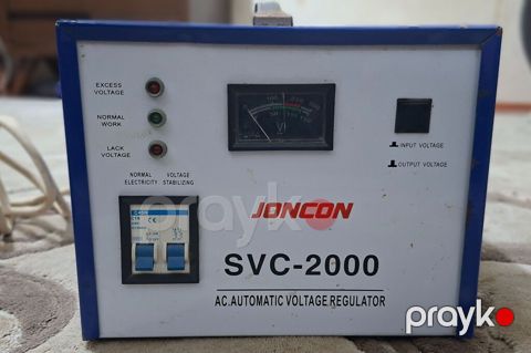 Gərginlik tənzimləyicisi (Stabilizator) Joncon SVC-2000 (2000 — Bakı
