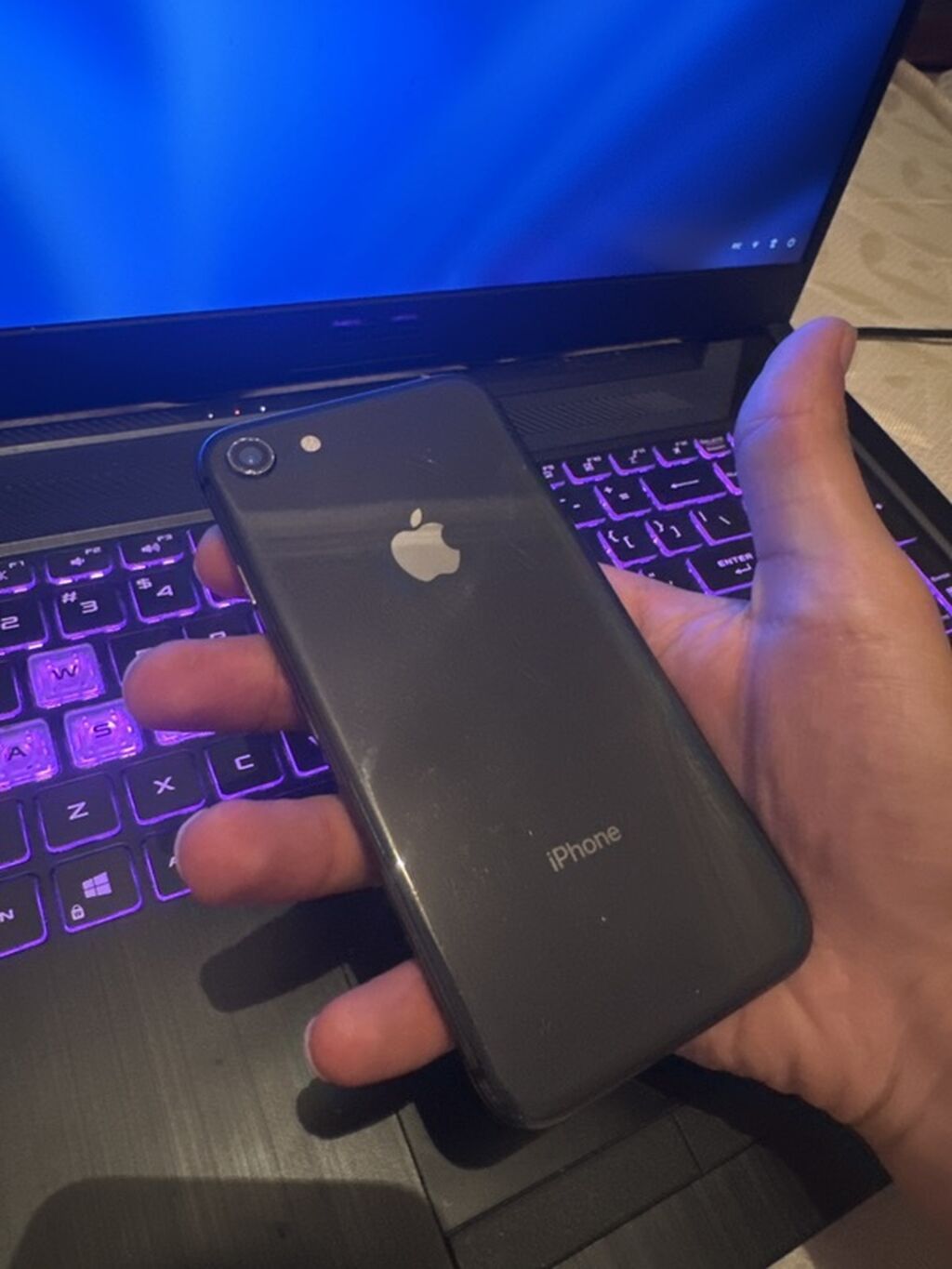 IPhone 8, 256 GB, Qara, Barmaq izi — Apple iPhone, Bakı