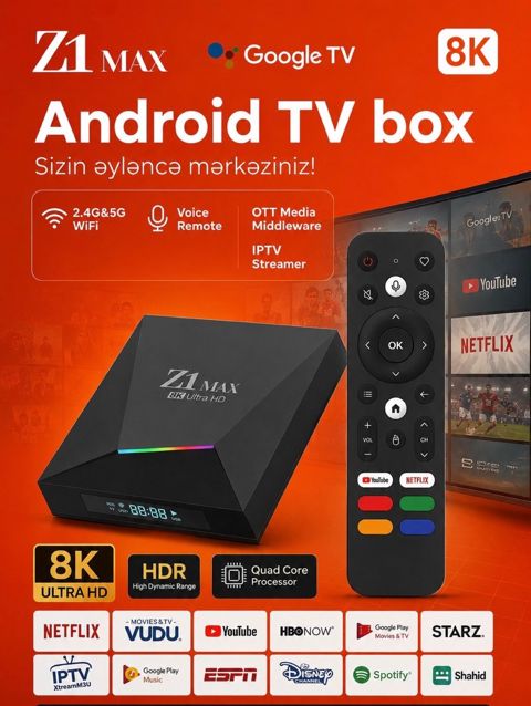 Z1 Max 8/128 TV Box — Bakı
