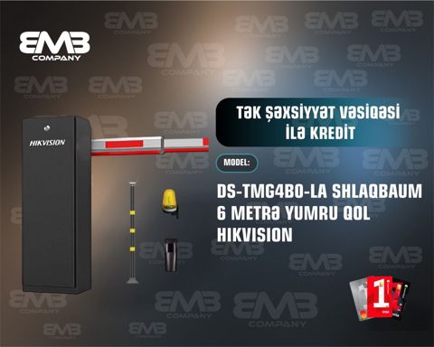DS-TMG4B0-LA şlaqbaum 6metr yumru qol Hikvision — Bakı