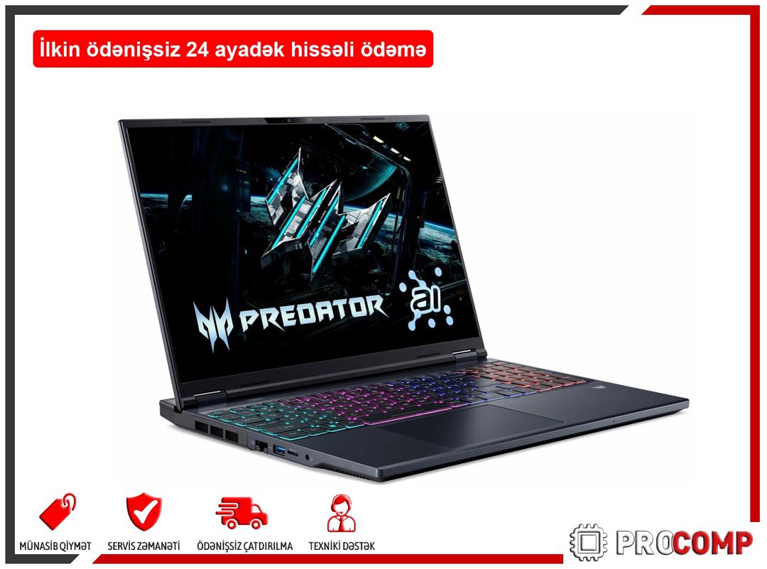 Acer Predator Helios Neo 16 AI PHN16-73-94ZR NH.QX5EM.003 — Noutbuklar, Bakı (3)