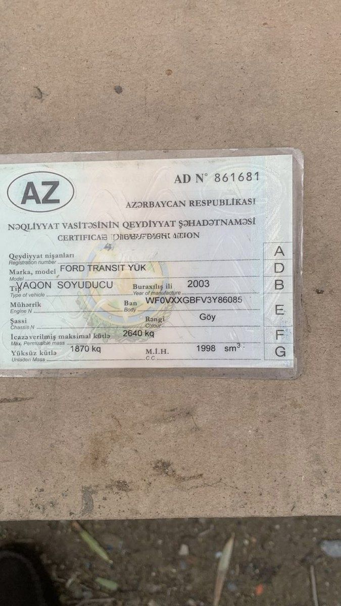 Ford Transit, 2003 il — Yük avtomobilləri və qoşqular, Bakı (3)