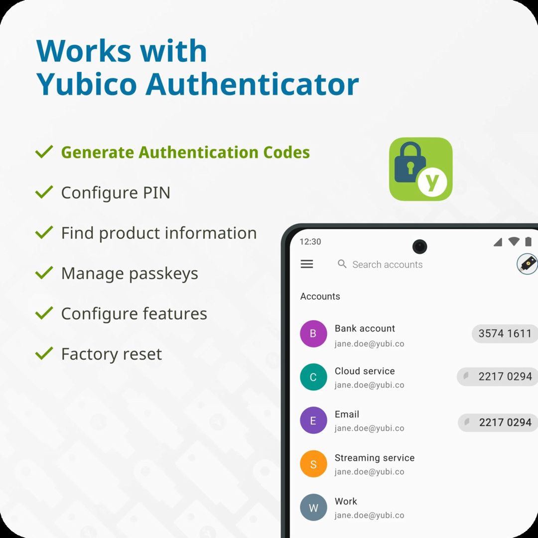 YubiKey 5C NFC təhlükəsizlik açarı — Periferik cihazlar, Bakı (5)