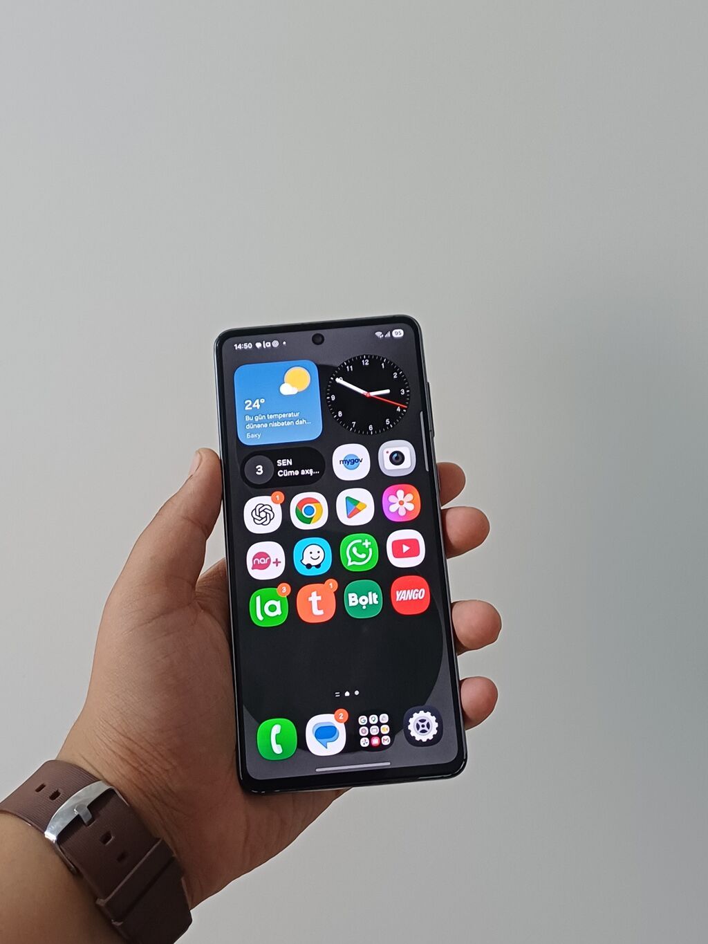 Samsung Galaxy A73 5G, 128 GB, rəng - Qara, Zəmanət, Barmaq izi, Simsiz şarj — Samsung, Bakı (2)