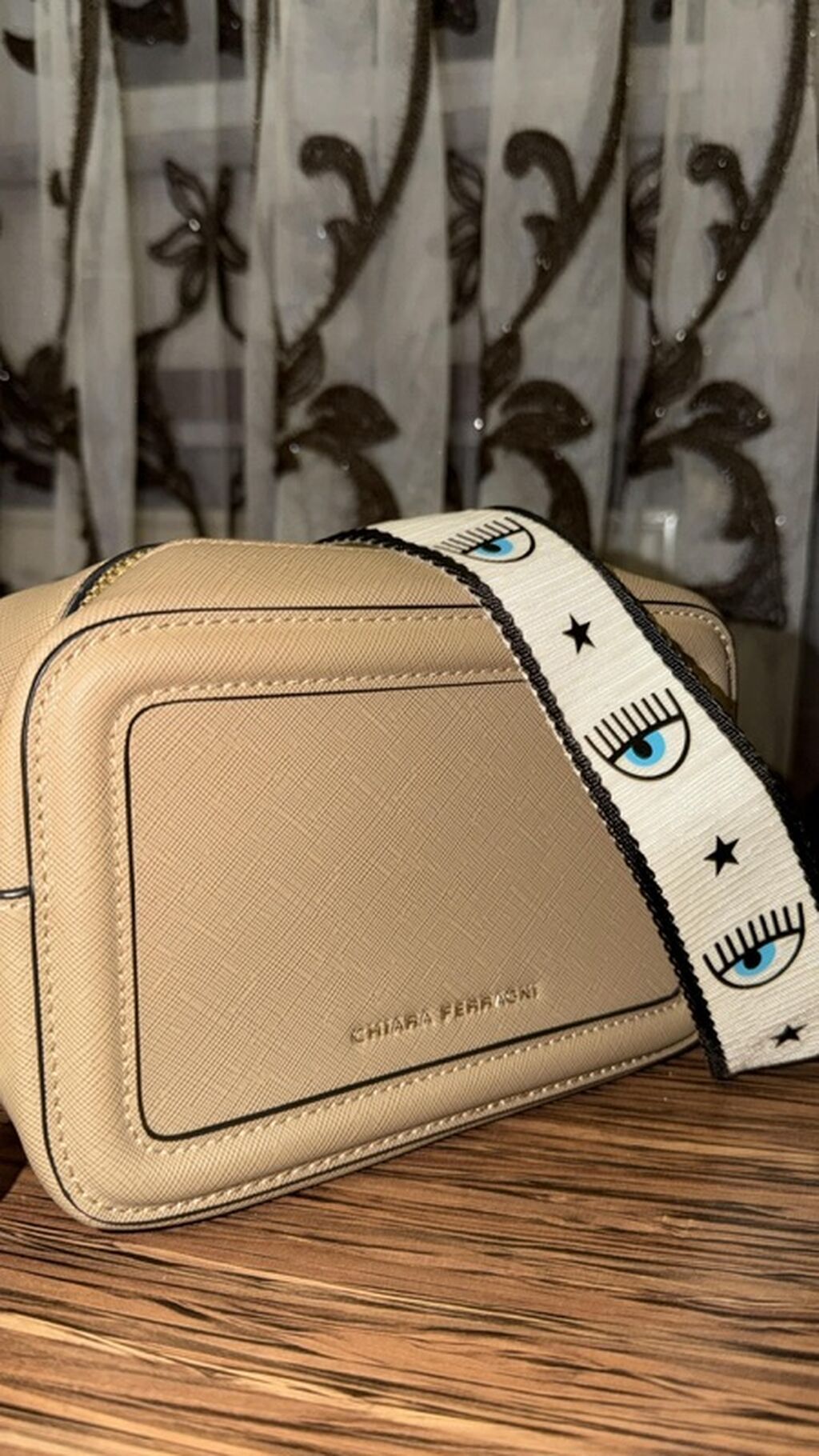 Bej rəngli çiyin/çapraz çanta Chıara Ferragnı - Material: teksturalı — Çantalar, çamadanlar, cüzdanlar, Bakı (8)