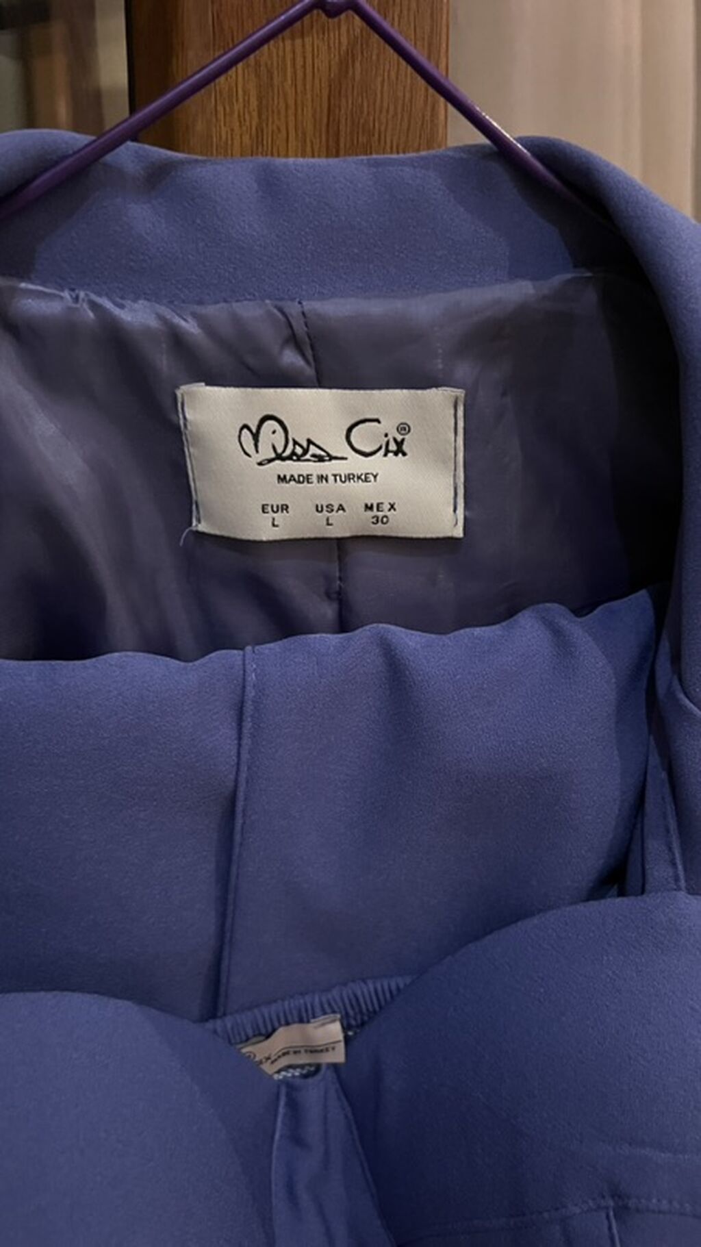 Miss Cix qadın dəsti – göy-bənövşəyi rəng - Brend: Miss Cix (Made in — Kostyum, Xırdalan (3)