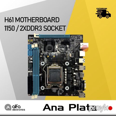 Ana plata "H61 1155 /2xDDR3"