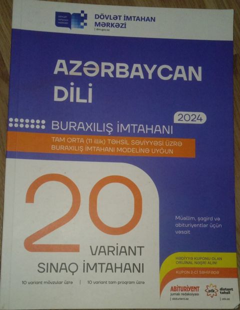Azərbaycan dili 20 sınaq vəsaiti — Xırdalan