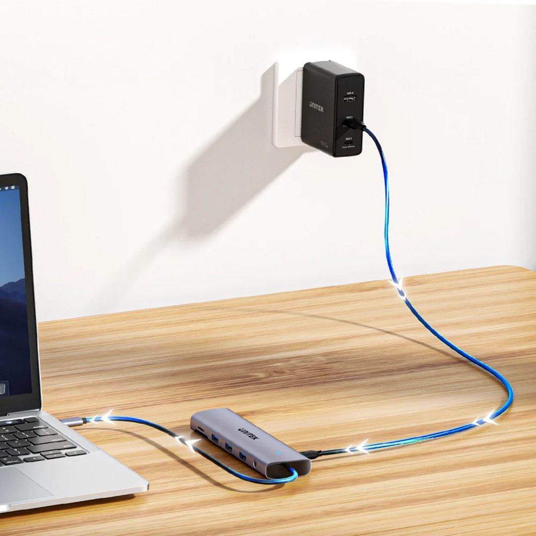 Unitek - uHUB U11+ — ikili ekran dəstəyi olan 11-si 1-də Usb-c hub — Periferik cihazlar, Bakı (11)