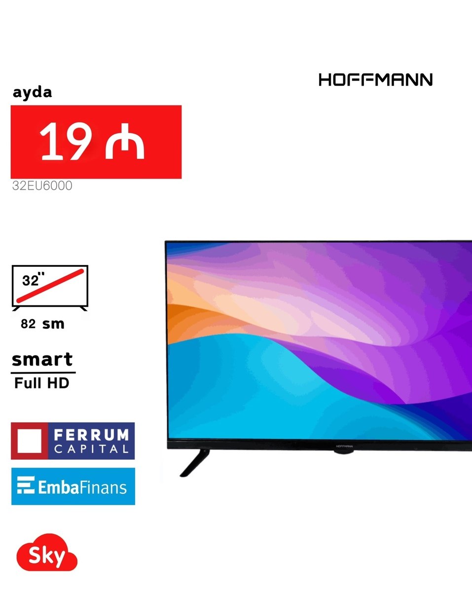 Hoffmann 32EU6000 Smart TV — TV və Video, Bakı (4)