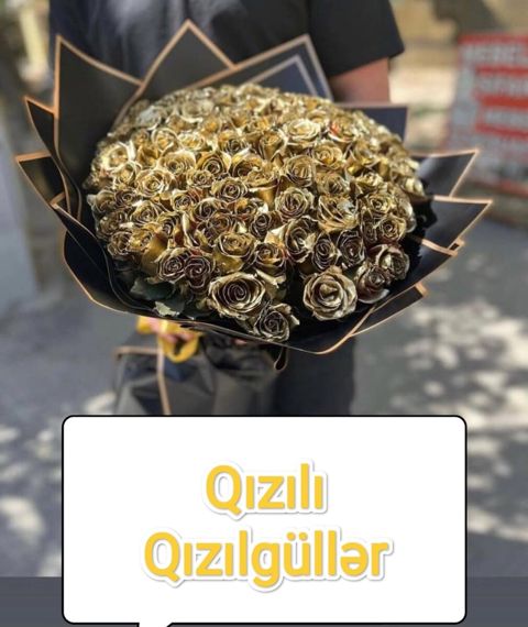 Qızılı qızılgüllər — Bakı