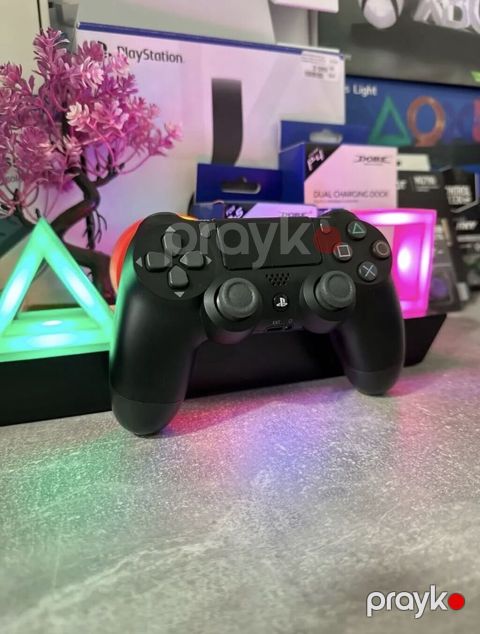 PlayStation DualShock 4 simsiz oyun pulti – orijinal dizayn, qara rəng