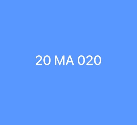 Avtomovil qeydiyyat nişanı - 20-MA-020 — Gəncə