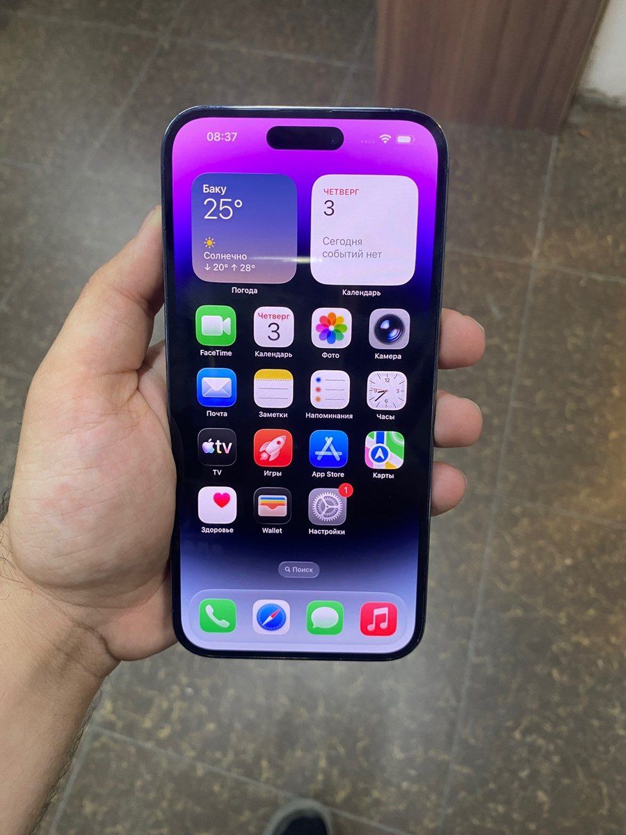 Apple iPhone 14 Pro Max Deep Purple 128GB/6GB — Smartfonlar, Bakı (3)