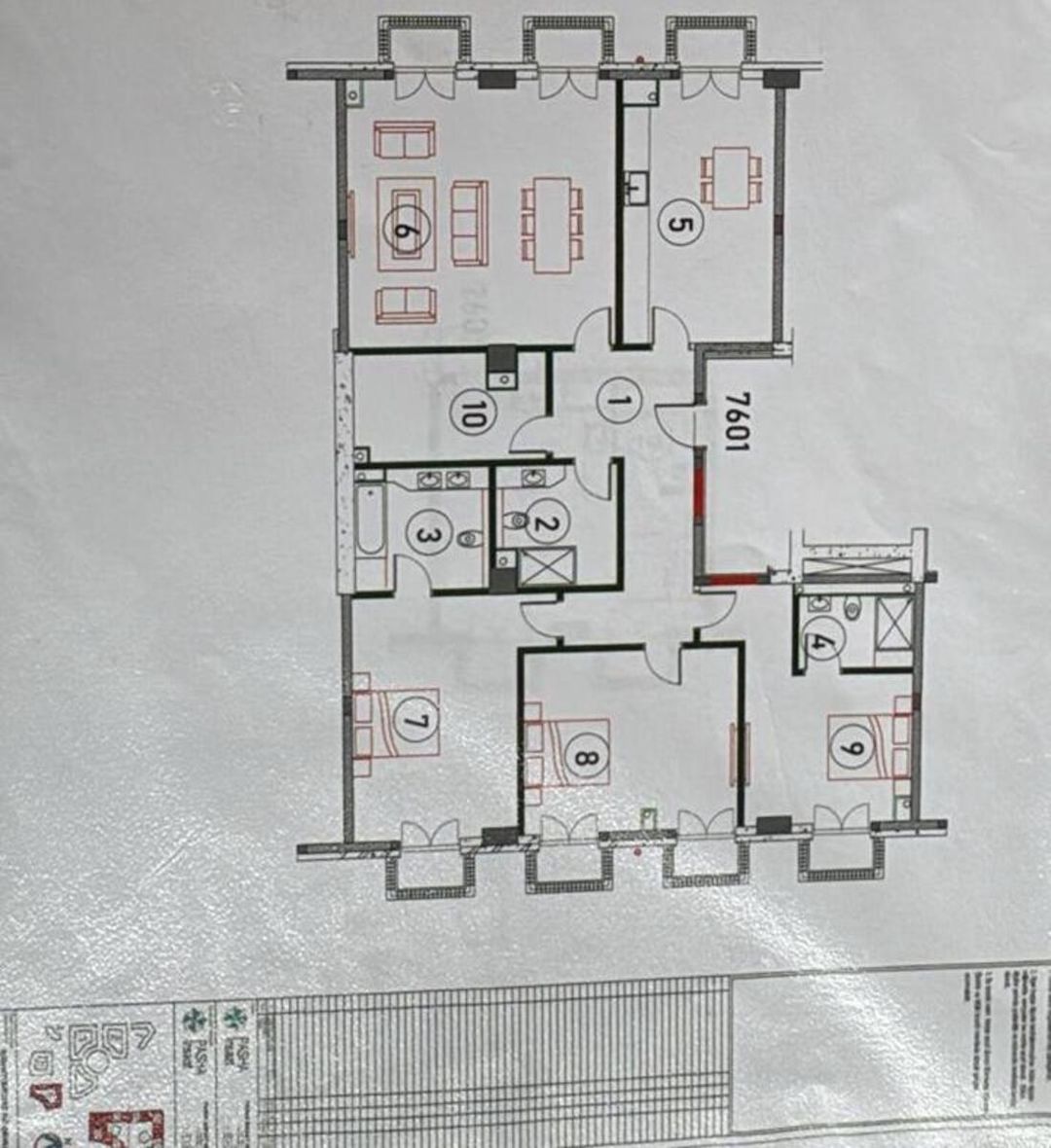 Satılır 5 otaqlı yeni tikili 186 m² — Mənzil, Bakı (10)