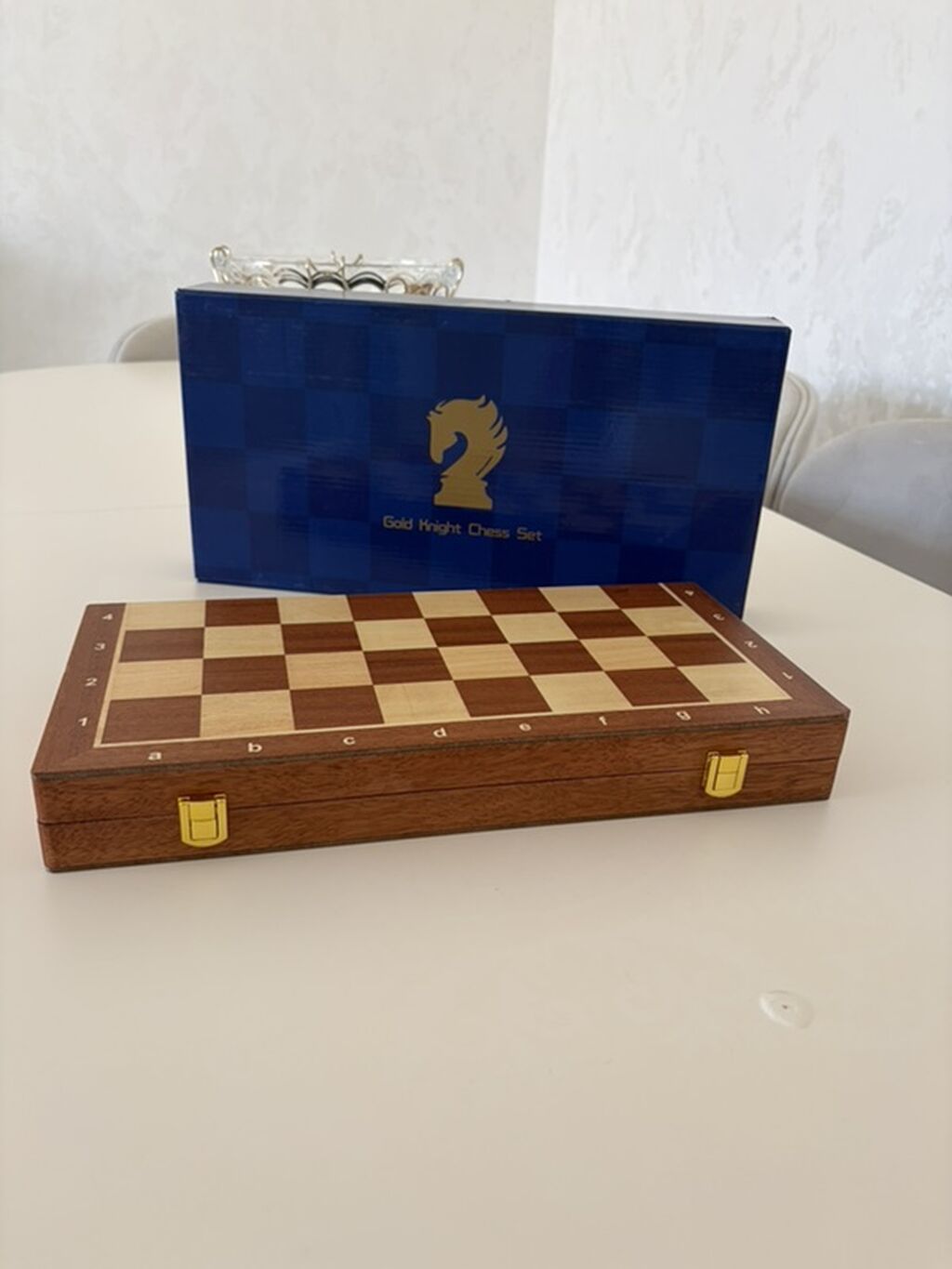 Taxta şahmat dəsti – Gold Knight Chess Set - Klassik dizaynlı — Şax, şəkəh, nard, Saray