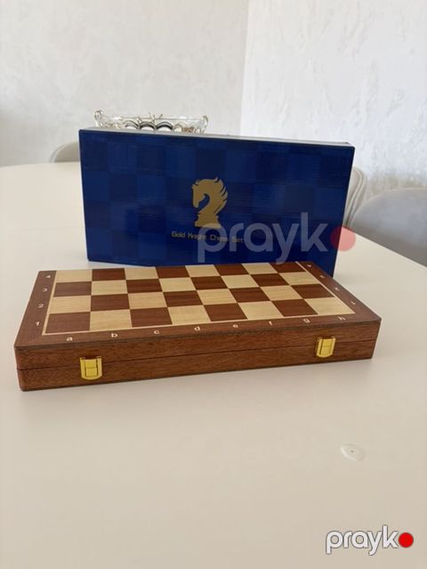 Taxta şahmat dəsti – Gold Knight Chess Set - Klassik dizaynlı — Saray