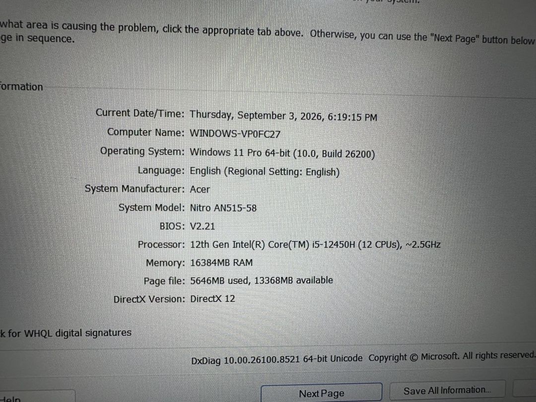 Acer Nitro 5 / i5-12450H / RTX 2050 / 16GB / 1TB / 144Hz — Noutbuklar, Bakı (10)