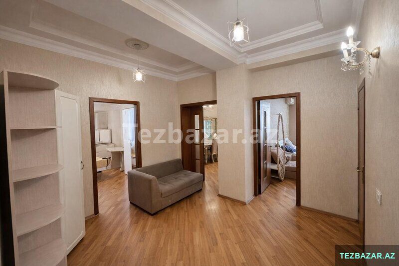 Kirayə verilir 3 otaqlı yeni tikili 105 m², İnşaatçılar m — Mənzil, Bakı (7)