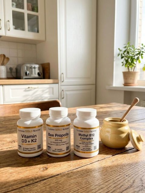 California Gold Nutrition qida əlavələri seti - Vitamin D3, 125 mcg — Bakı