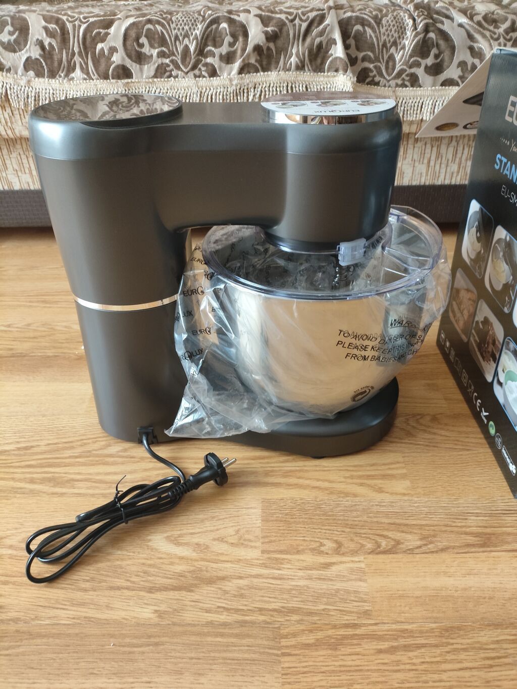 Eurolux Stand Mixer – EU-SM3920SG - Güclü masaüstü mikser, xəmir və — Blenderlər, xırdalayanlar və mikserlər, Bakı (3)