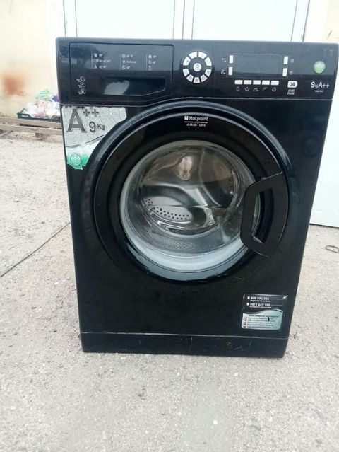 Paltaryuyan maşın Hotpoint Ariston, 9 kq, İşlənmiş, Avtomat, Qurutmasız, Kredit yoxdur, Ödənişli çatdırılma — Güzdək