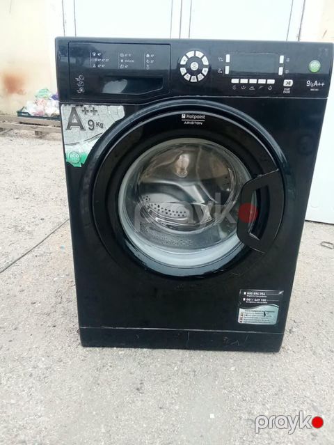 Paltaryuyan maşın Hotpoint Ariston, 9 kq, İşlənmiş, Avtomat, Qurutmasız, Kredit yoxdur, Ödənişli çatdırılma — Güzdək