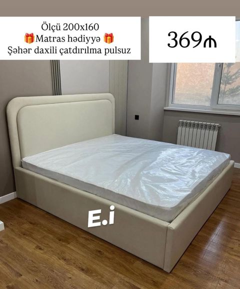 Yataq dəsti – 200x160 - Ölçü: 200x160 sm - Komplekt: çarpayı + — Bakı