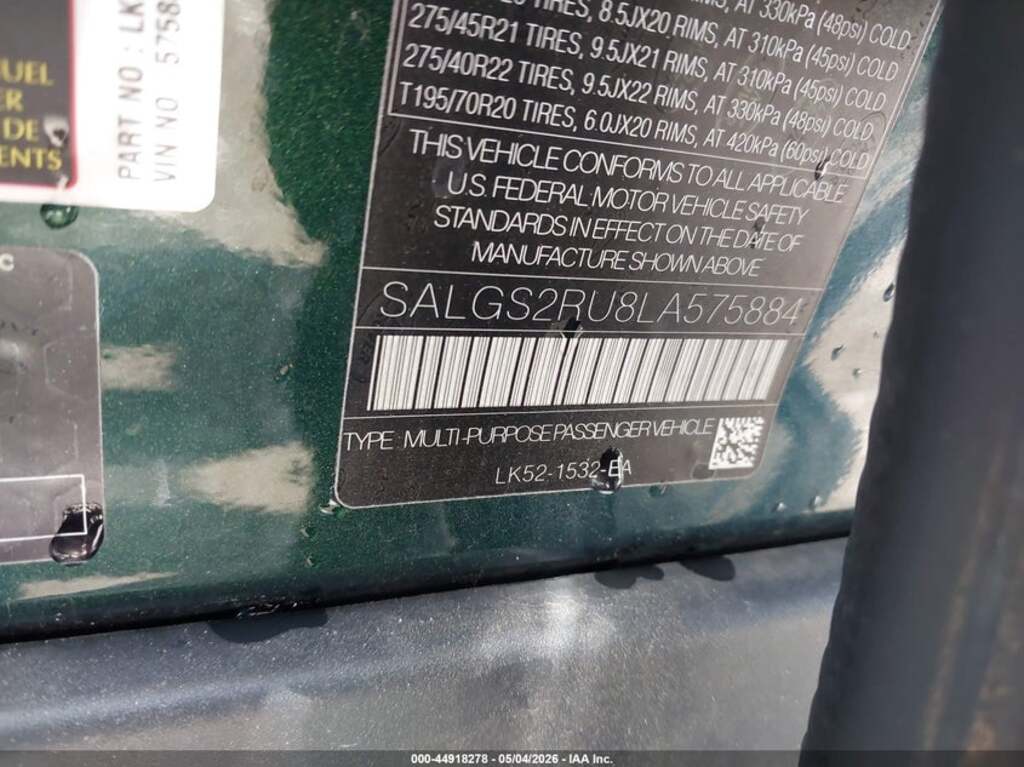 Land Rover Range Rover, 3.0 L, 2020 il, 103 218 km — Avtomobillər (12)