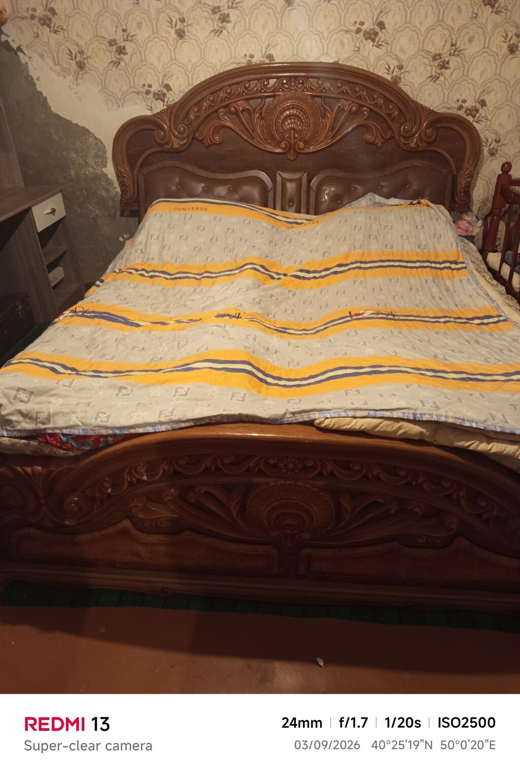 İkinəfərlik çarpayı, İşlənmiş — Yataq otağı mobilya dəstləri, Digah (3)